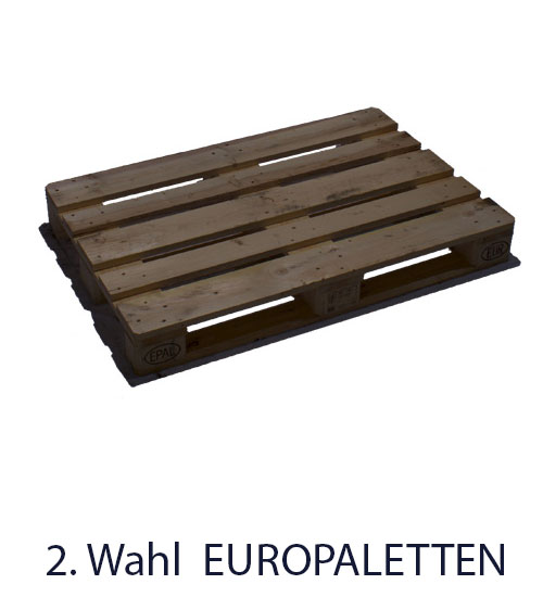 Europalette 2. Wahl gebraucht mit Gebrauchsspuren